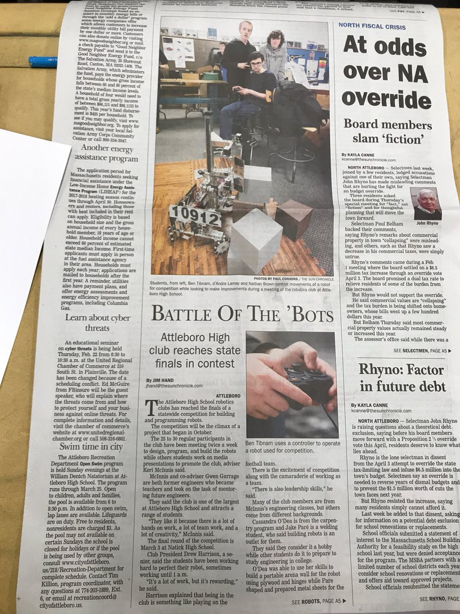 Check out Blue Bot Group in today’s Sun Chronicle