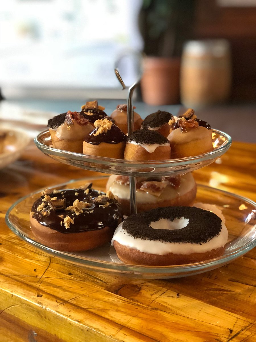 Today’s donuts: Oreo, Reese’s, Maple Bacon 🥓