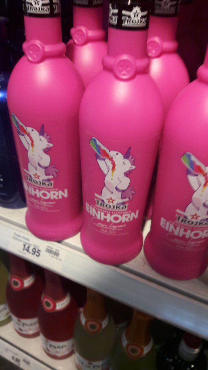 Der pinke #Einhorn-#Vodka im Regal, direkt neben der Kasse?!
Wer ist Zielpublikum dieser farbenfrohen Verpackung? <a href="/coop_ch/">coop_ch</a>
Zu echtem #Jugendschutz-Engagement gehören nebst #Generell18 auch Überlegungen zu Werbung und Verfügbarkeit! #Alkohol #Spirituosen