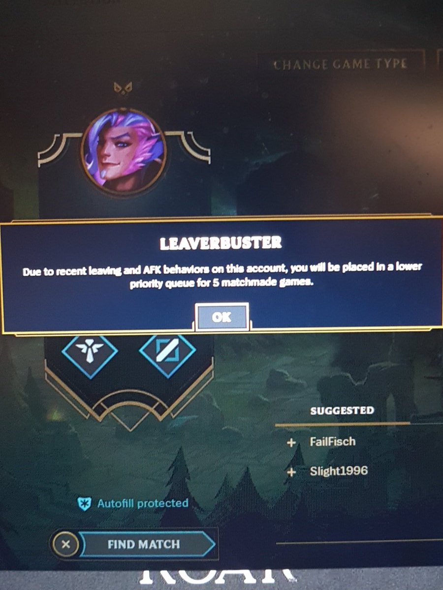 OliverKrumbein's tweet photo. @LoLGermany warum wird bei Lol mit einem Leave Buster bestraft , wenn ihr das Spiel updated und deshalb man DirectX aktualiesen muss . Und man deshalb nicht ins Spiel kommt ? https://t.co/YWHgULEK4m