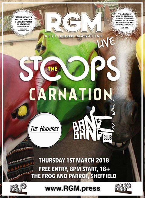 thestoops's tweet image. OUR NEXT GIG! 2 WEEKS TODAY! @FrogandParrot @Sheffieldis