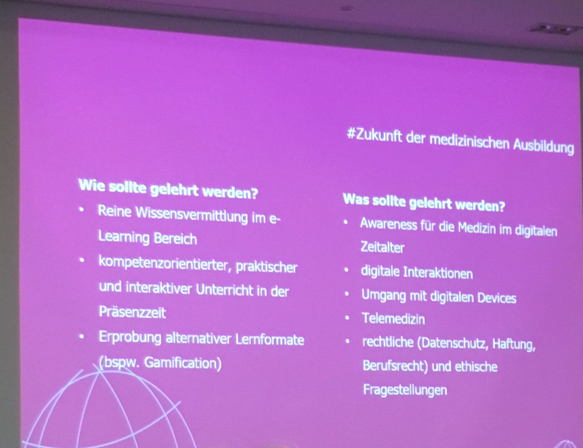 MirjamBauer's tweet photo. James @bvmdPresident Neue Wege im Medizinstudium: Wandel der Arbeitskultur #Gesundheitsinformatik #Telemedizin #Konzepte #SmartHealthDataNRW https://t.co/bRuX9xubLa