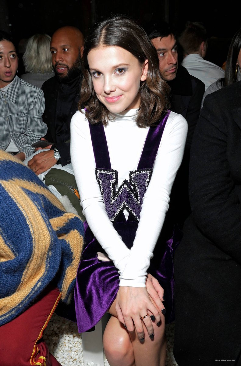 Millie Bobby Brown Fan on X: Photos: 2018 NY Fashion Week (Calvin Klein)  Event + Photo Session -- see more photos at 'Millie Bobby Brown' (a  fansite):  #MillieBobbyBrown @milliebbrown  @Milliestopshate #strangerthings
