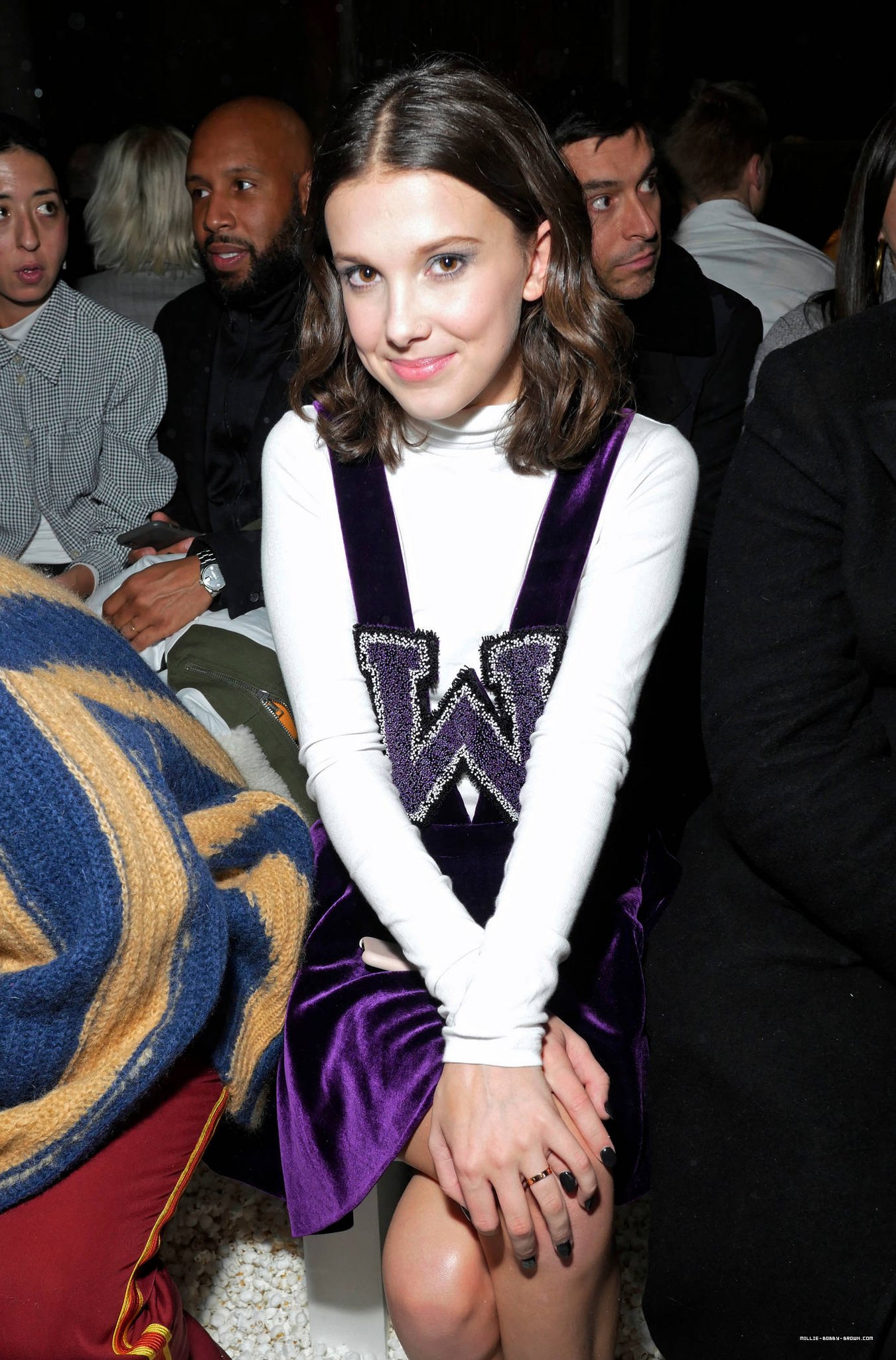 Millie Bobby Brown Sits Front Row at Calvin Klein Collection Show in NYC!:  Photo 1068230, 2017 New York Fashion Week Winter, Millie Bobby Brown  Pictures