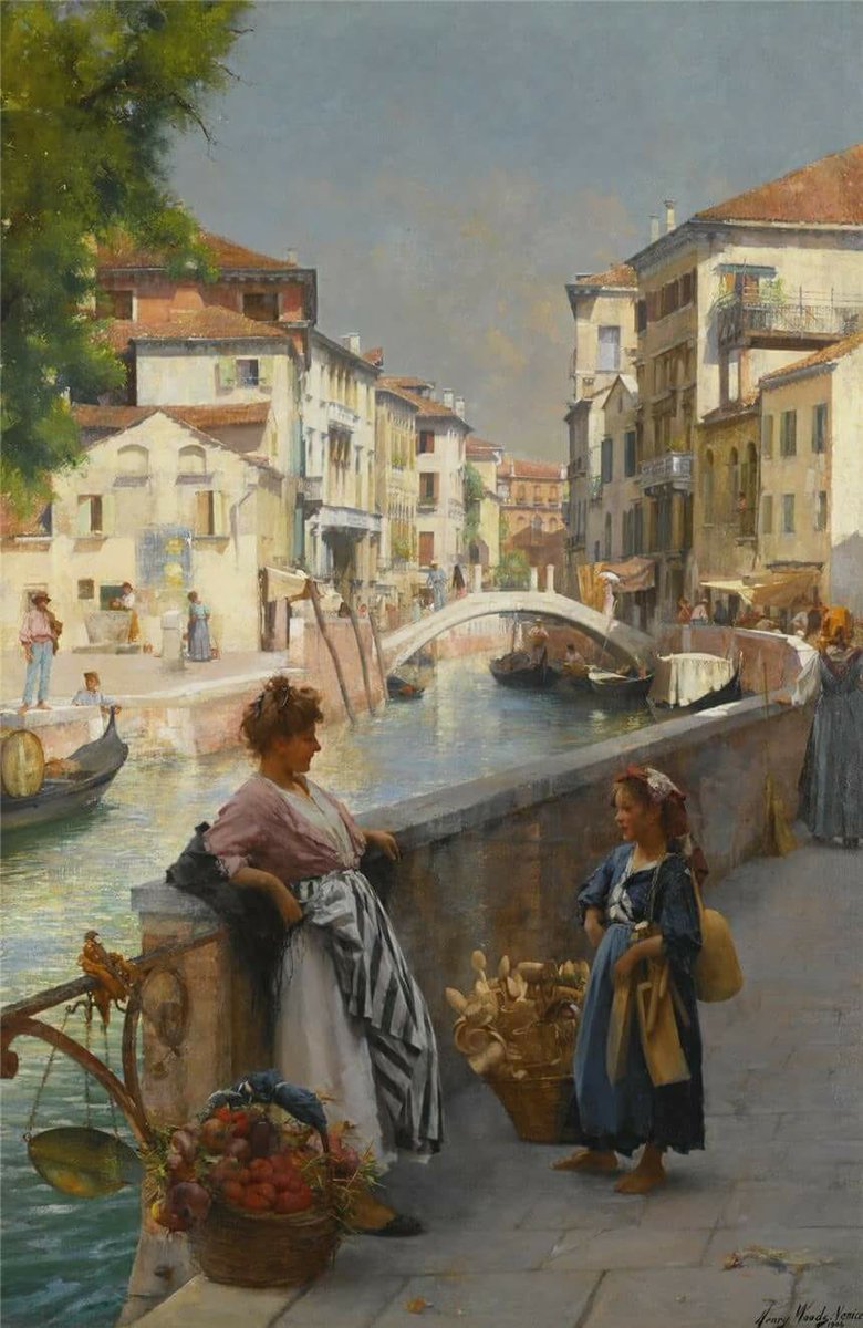 Doveandiamooggi's tweet photo. Henry Woods "San Trovaso" #twittart #iloveart https://t.co/qaooyjgVCY