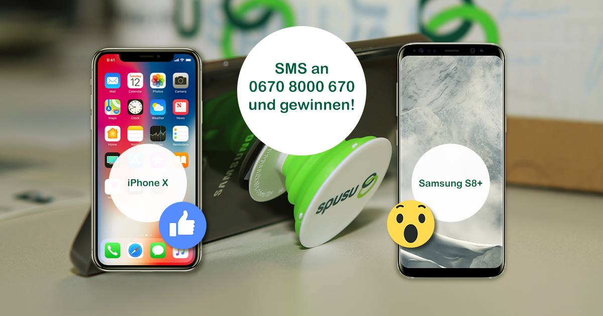+++ Gewinnspiel +++
spusu verlost ein Smartphone deiner Wahl und zusätzlich 100 spusu PopSockets! Außerdem verschenken wir 300 Gummibärchen Packungen 😍💚 #spusu_at #iPhoneX #samsunggalaxys8 #popsockets

Mehr Infos: facebook.com/spusu.at/