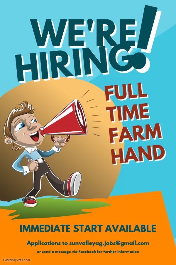 Looking for a keen younger person who loves to drive machinery &amp; has an enthusiasm for modern broadacre farming. Please feel free to RT