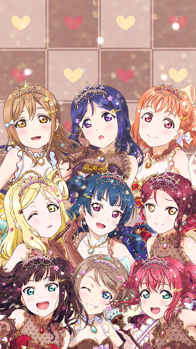 Precure_luv0507's tweet photo. 🍫バレンタイン編 part2🍫
Aqours 全員  壁紙✨
(ホーム画面、ロック画面)
✩保存の時は必ずRT✩
#私の加工嫌いじゃないよって人RT 
#1ミリでもいいなと思ったらRT https://t.co/K3mkfzpva1