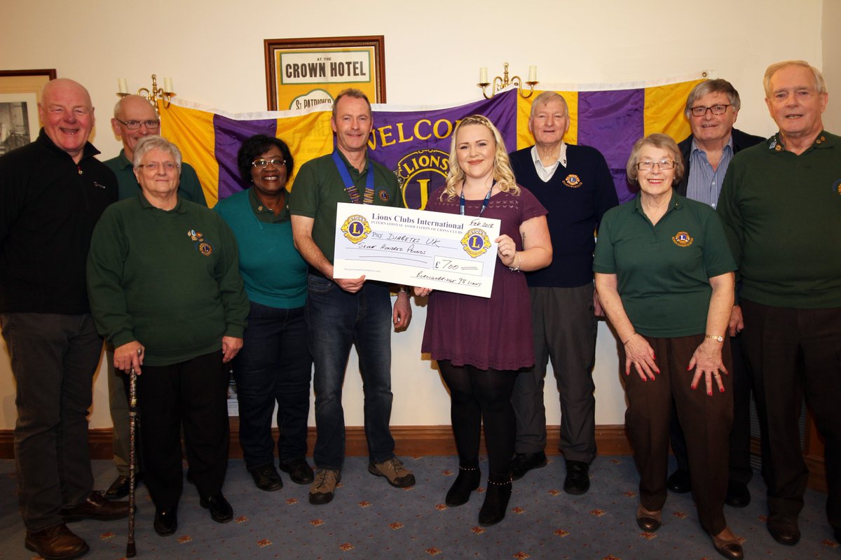 Our Charity of the year is Diabetes UK and we just donated £700.  June 14th to 20th is diabetes week and we will be holding events to promote this.