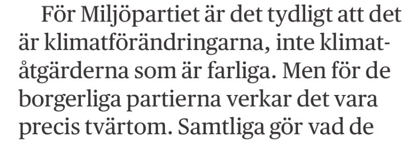 Högst oroande för det politiska samtalet när <a href="/miljopartiet/">Miljöpartiet</a> trumpifierar i <a href="/DNDebatt/">DN Debatt</a> häromdagen. Tarvligt debattnivå att påstå att #liberalerna och övriga alliansen  inte tar klimatförändringarna på allvar. Trist att MP tar rygg på Trumps debattstil #blepol <a href="/Gronaliberaler/">Gröna liberaler</a>  #svpol