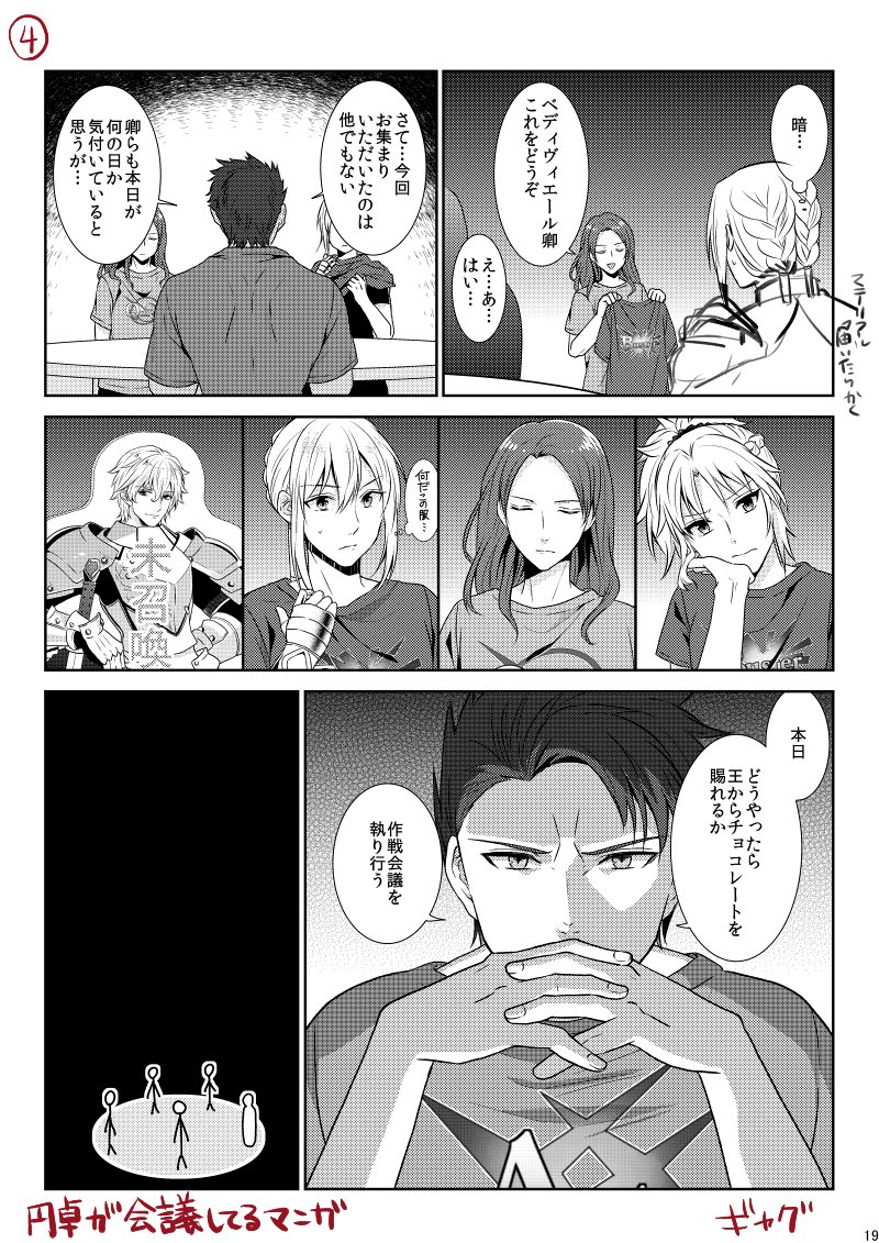 3月にこんな二本立ての本出す予定です。円卓を描くのがとても楽しい 