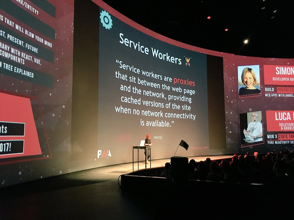sarah_edo's tweet image. This talk by @simona_cotin about PWAs is awesome! ✨
@slightlylate @jaffathecake you’d probably dig this one :)
#frontenddeveloperlove