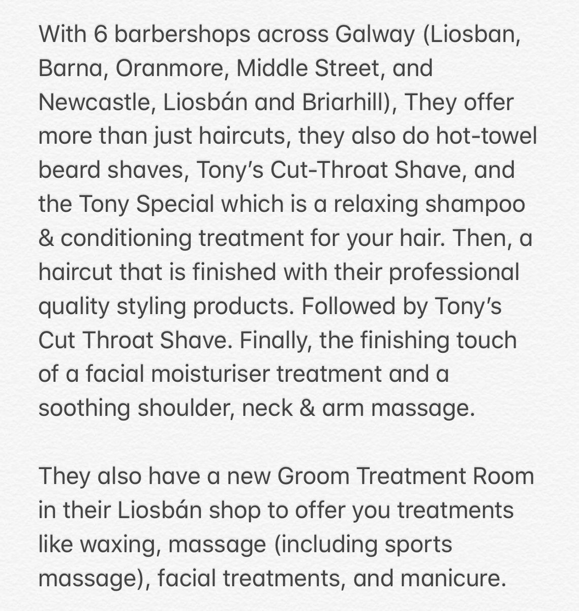 league_ireland's tweet photo. We are delighted to announce a Sponsorship deal with Galway-based @fattonysbarber who will sponsor a free haircut to our @GalwayUnitedFC ‘Player of the Month’ as voted by our followers during the 2018 season 👏🏻👏🏻 #LOI https://t.co/QXiep4Cy2r