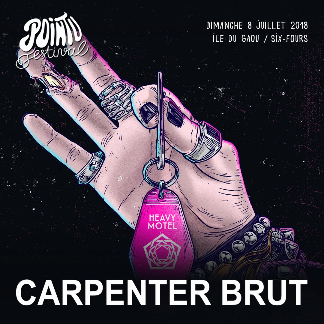 ANNONCE ► Après Coachella, Primavera et le Hellfest, <a href="/carpenter_brut/">Carpenter Brut</a> fera une escale au #pointufestivall le 8 juillet !
#carpenterbrut #sixfours