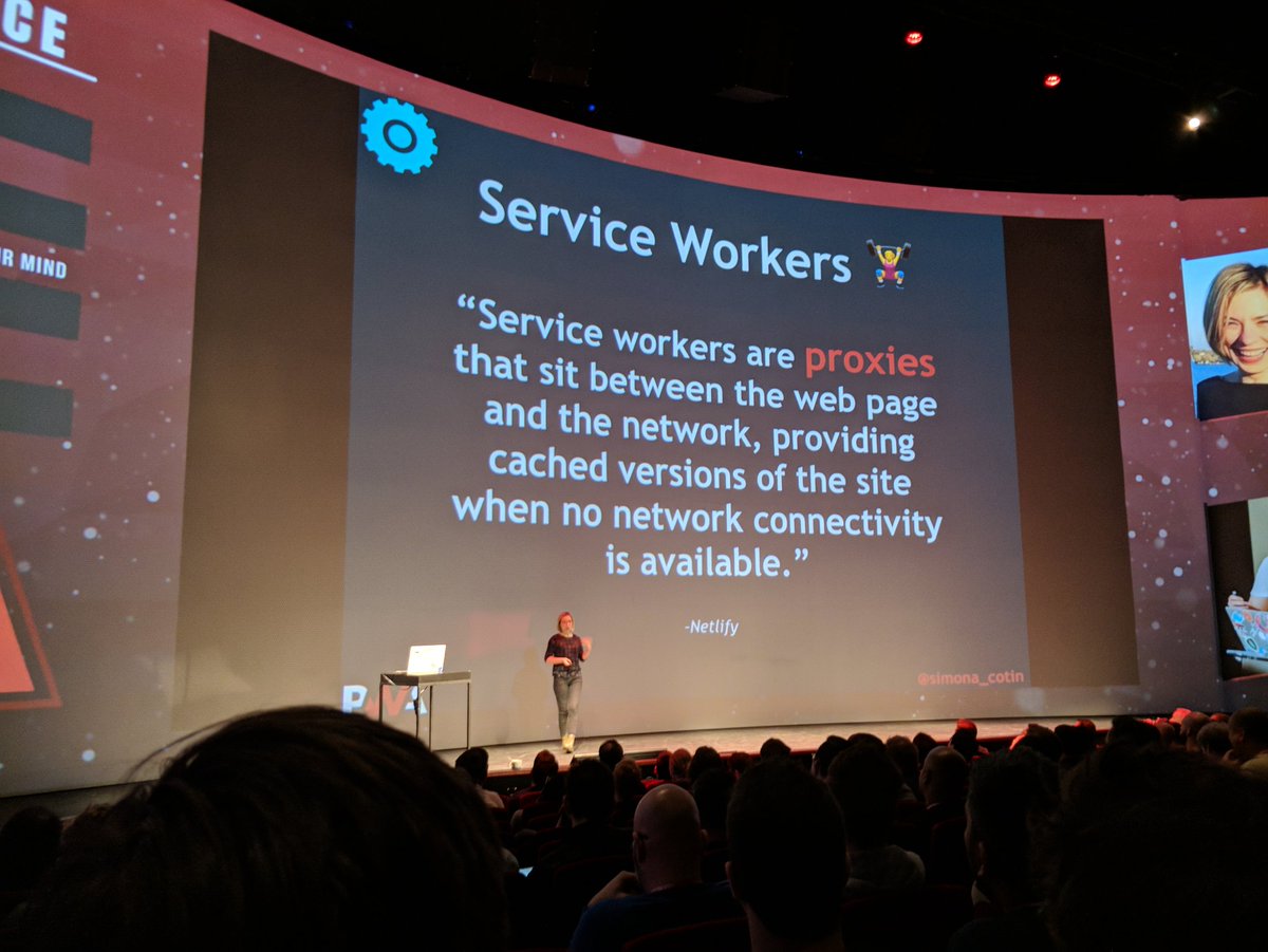radscale_'s tweet image. With the recent news about Safari support for service workers I'm finally excited about PWA again. @simona_cotin just laid it all out for us at @Frontend_Love #frontenddeveloperlove