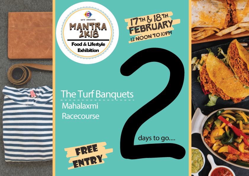 gatecrashers101's tweet photo. Final 2 days to go!
Excitement's building up!
Get set go! 
Only at Mantra 2K18 
.
.
🗓️ 17th &amp; 18th February, 2018
⏰ 12.noon to 10 pm
📍The Turf, Mahalaxmi Racecourse, Mumbai https://t.co/kNf3vH1iX0