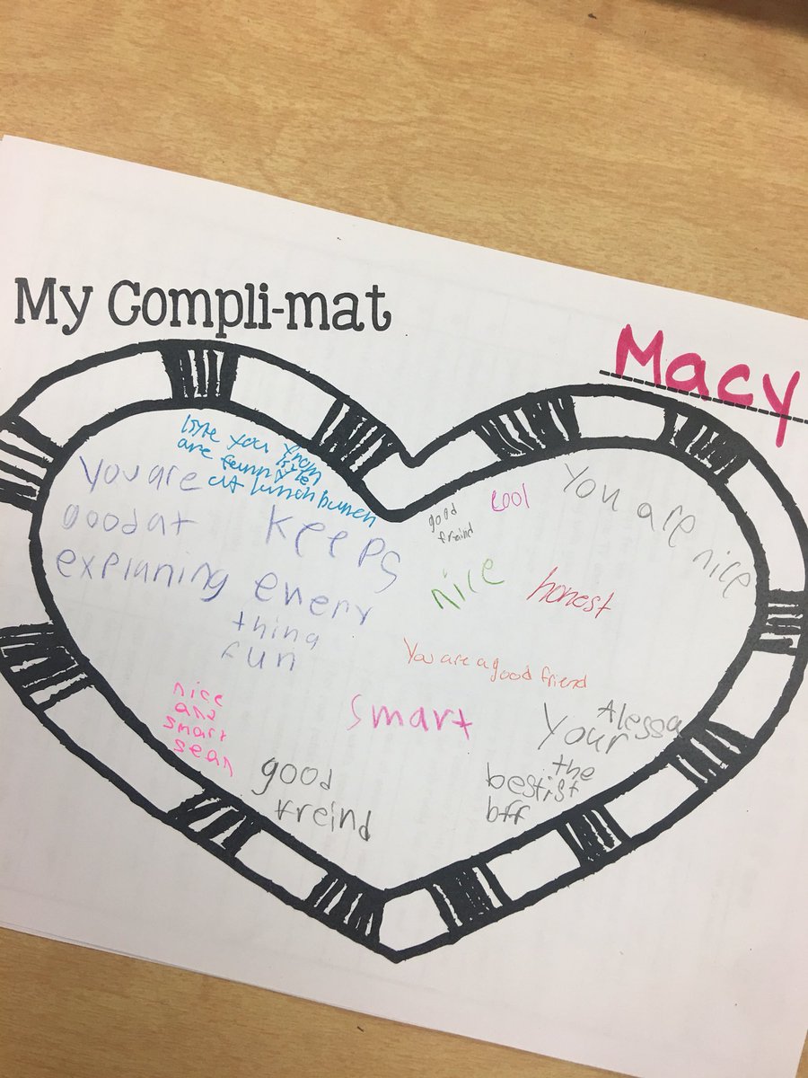 MissCraigBGE's tweet photo. We celebrated Valentine’s Day by leaving compliments saying what we love about each other! Awesome seeing all the smiles 💗 #ChooseKindBGE https://t.co/60llJkbcCY