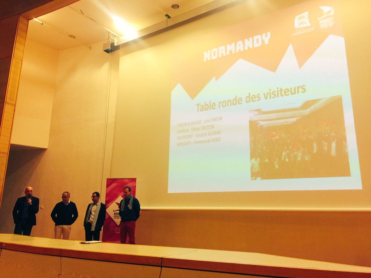 mscelles's tweet image. #wearenormandy débriefing du CES2018 - table ronde visiteurs : « Participer au CES : une veille technologique incroyable pour moderniser son activité » avec Freon Élagage @SAVBOX @FastPointFrance @webaxys animée par @CCINormandie