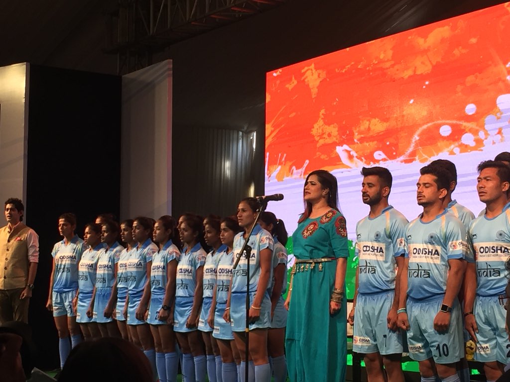 That’s how India’s new #hockey jersey with #Odisha logo looks like