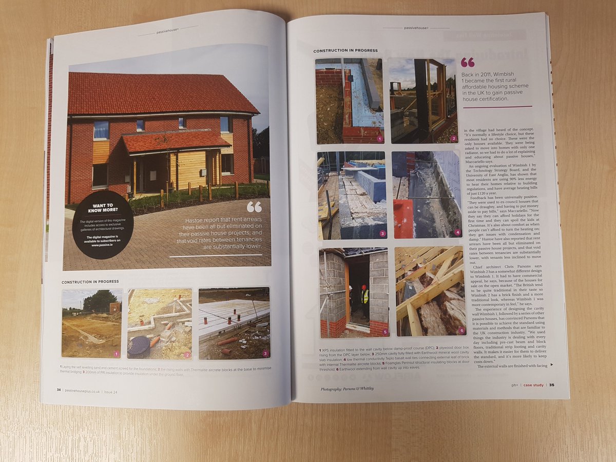 We are extremely proud to be featured in <a href="/phplusmag/">Passive House Plus</a> alongside @HastoeHousing and @ParsonsWhittley regarding the Passivhaus homes we built in Wimbish! #passivhaus