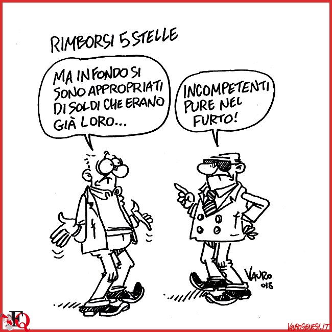 QUI: bit.ly/2HhKiuQ - RIMBORSI #5STELLE - La mia nuova vignetta in edicola con Il Fatto #15febbraio #M5S #rimborsiM5S #RimborsopoliM5S

vaurosenesi.it