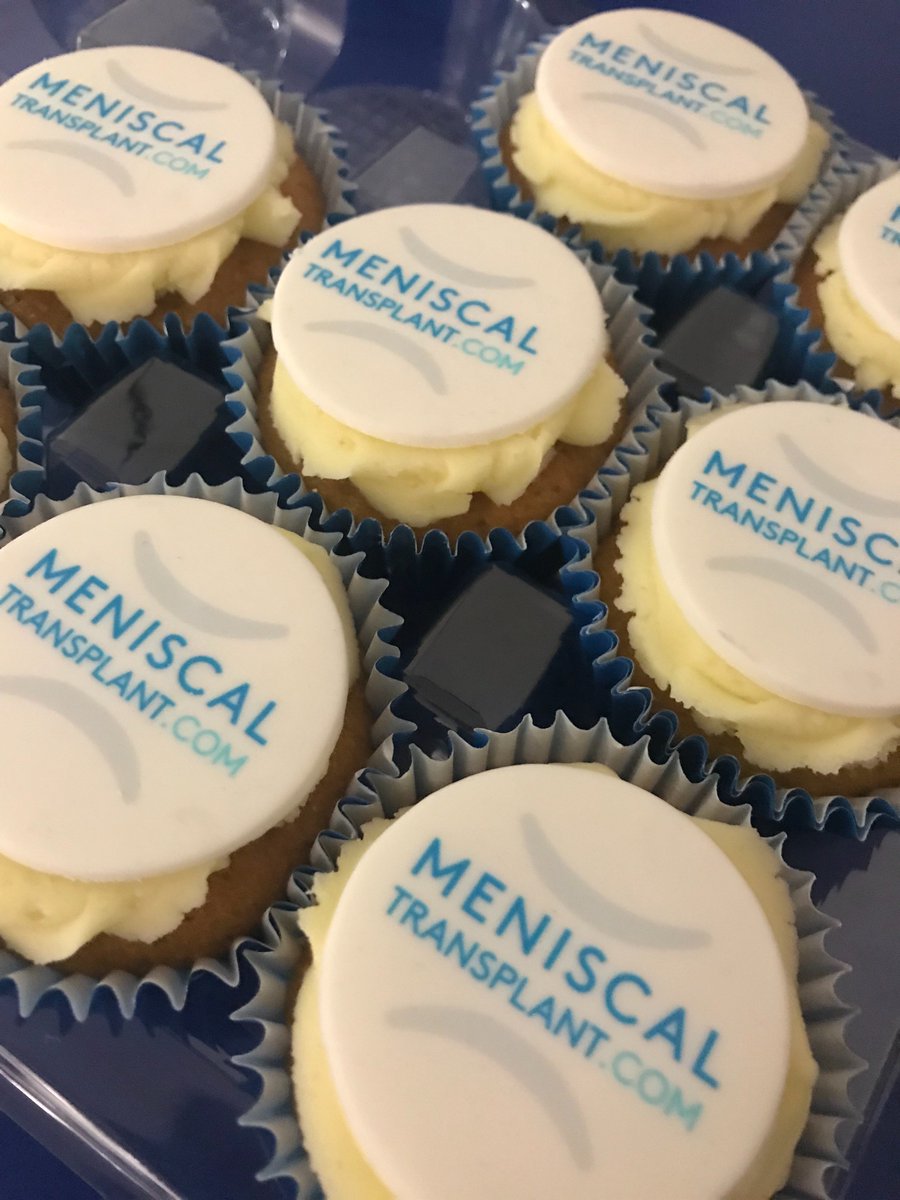 meniscaltrans's tweet photo. Thank you @EatMyLogo for the amazing #CupCakes for our course and launch yesterday! #sugarrush #meniscaltransplant #MATFEST2018 https://t.co/fXyTOaPxOD