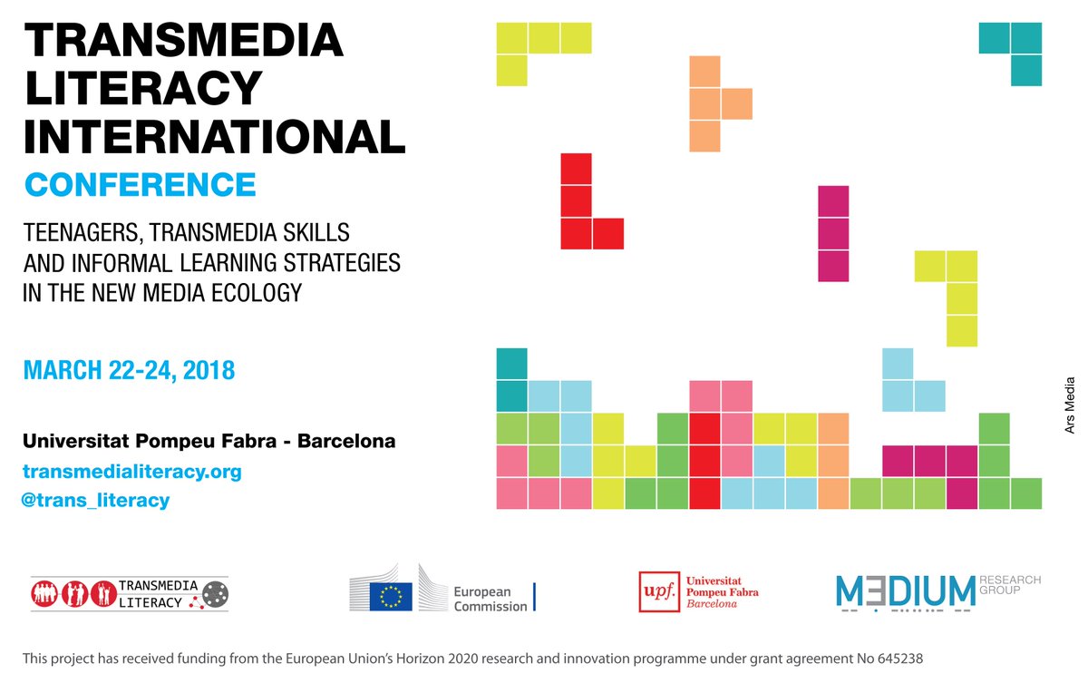 54 papers + 20 countries + 3 dialogues + 10 workshops + #EDUxperience + round table #TransmediaLiteracy … for General registration NOW OPEN. Don’t miss out! <a href="/Trans_Literacy/">Transliteracy</a> @upfbarcelona transmedialiteracy.org/the-conference/