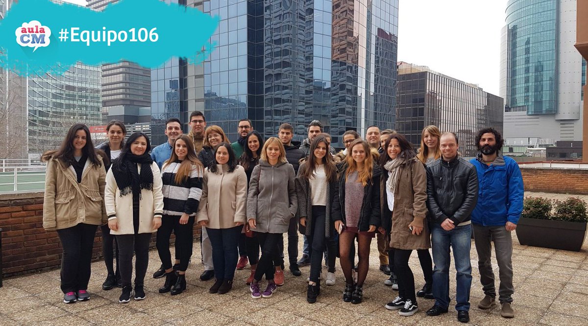 aulaCM's tweet photo. Damos la bienvenida al #Equipo106 del curso de #CommunityManager Nos esperan 2 meses intensos y divertidos de aprendizaje sobre #SocialMedia y #Marketing https://t.co/7PFpCa2D94