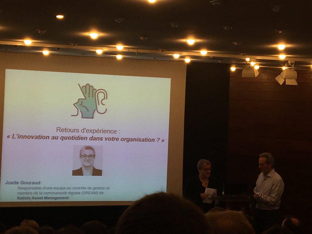 anna_qm's tweet image. Et maintenant place aux retours d’expériences avec Joëlle Gouraud de @NatixisAM #livetweet #innovation #OCTOevents