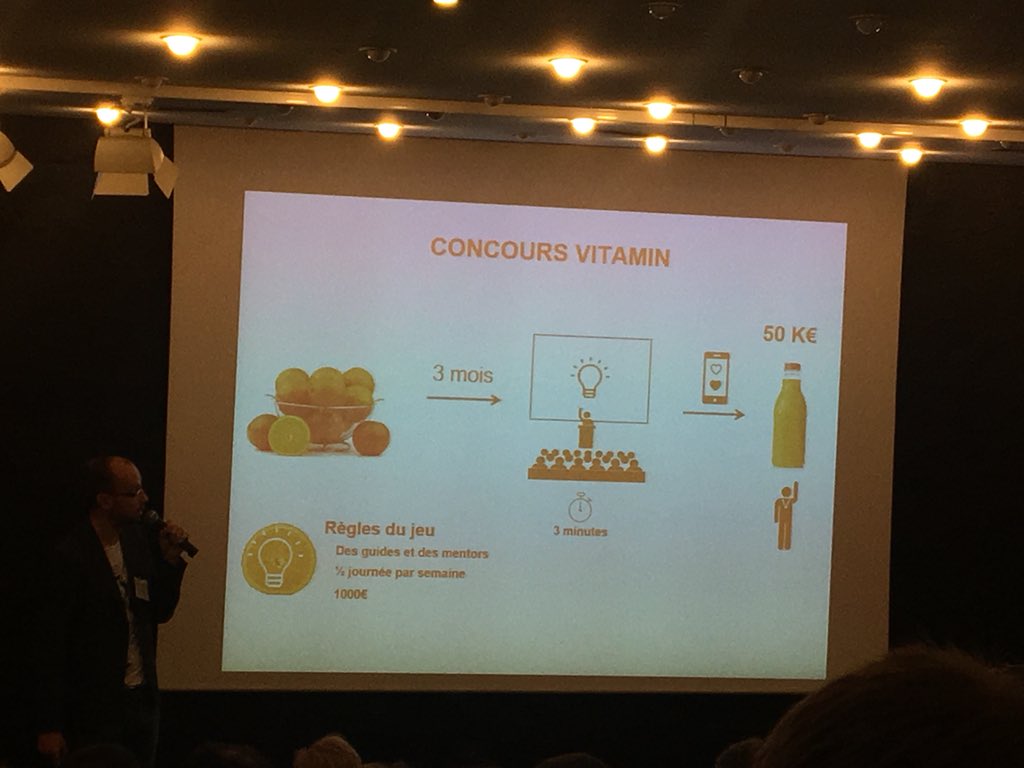 anna_qm's tweet image. Merci pour le partage ! Retour d’expérience sur un concours d’innovation en interne, Vitamin, chez Sanofi, avec un speaker qui n’en manque pas ! ;) #innovation #OCTOevents
