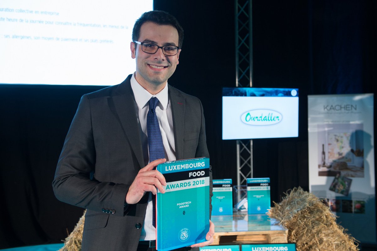 Elior_Group's tweet photo. Congrats to Elior Luxembourg for winning the #foodtech #award at the #FoodSummit 2018 for our innovative #app, TimeChef 📱👏 https://t.co/og9uCineZN https://t.co/F6gTNiPFtw