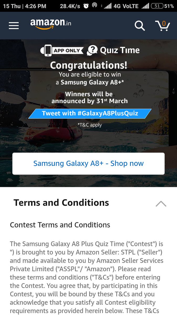 imRDVerma's tweet image. #GalaxyA8PlusQuiz