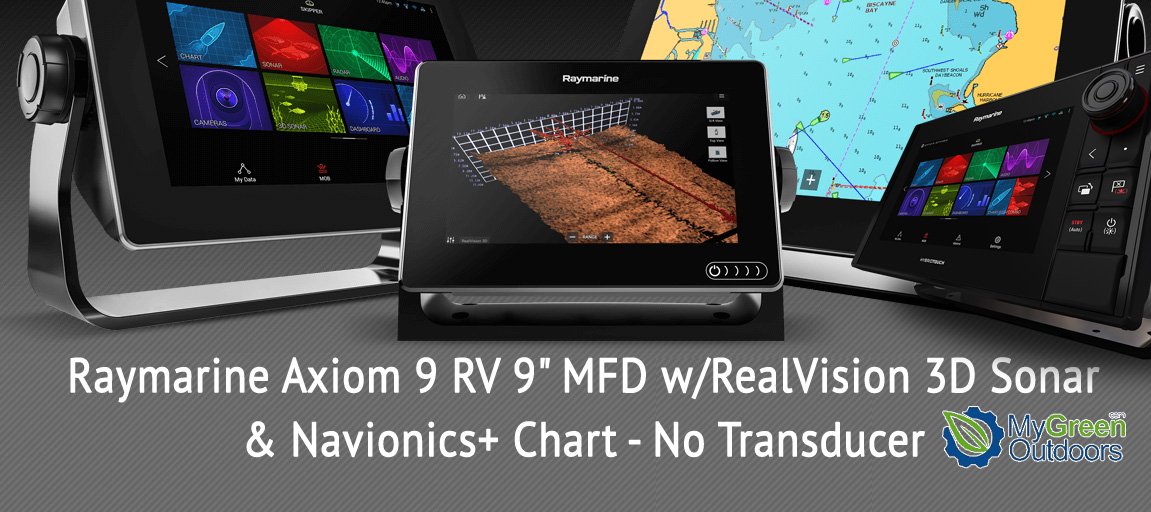 #MarineElectronics Axiom™ 9 RV 9' MFD with RealVision 3D™ Sonar & Navionics+ Chart - No Transducer by MyGreenOutdoors goo.gl/DEfJMi #Raymarine #RaymarineAxiom #RaymarineAxiom9 #Sonar #Transducer #fishfinder #Ocean #Boat #Fish