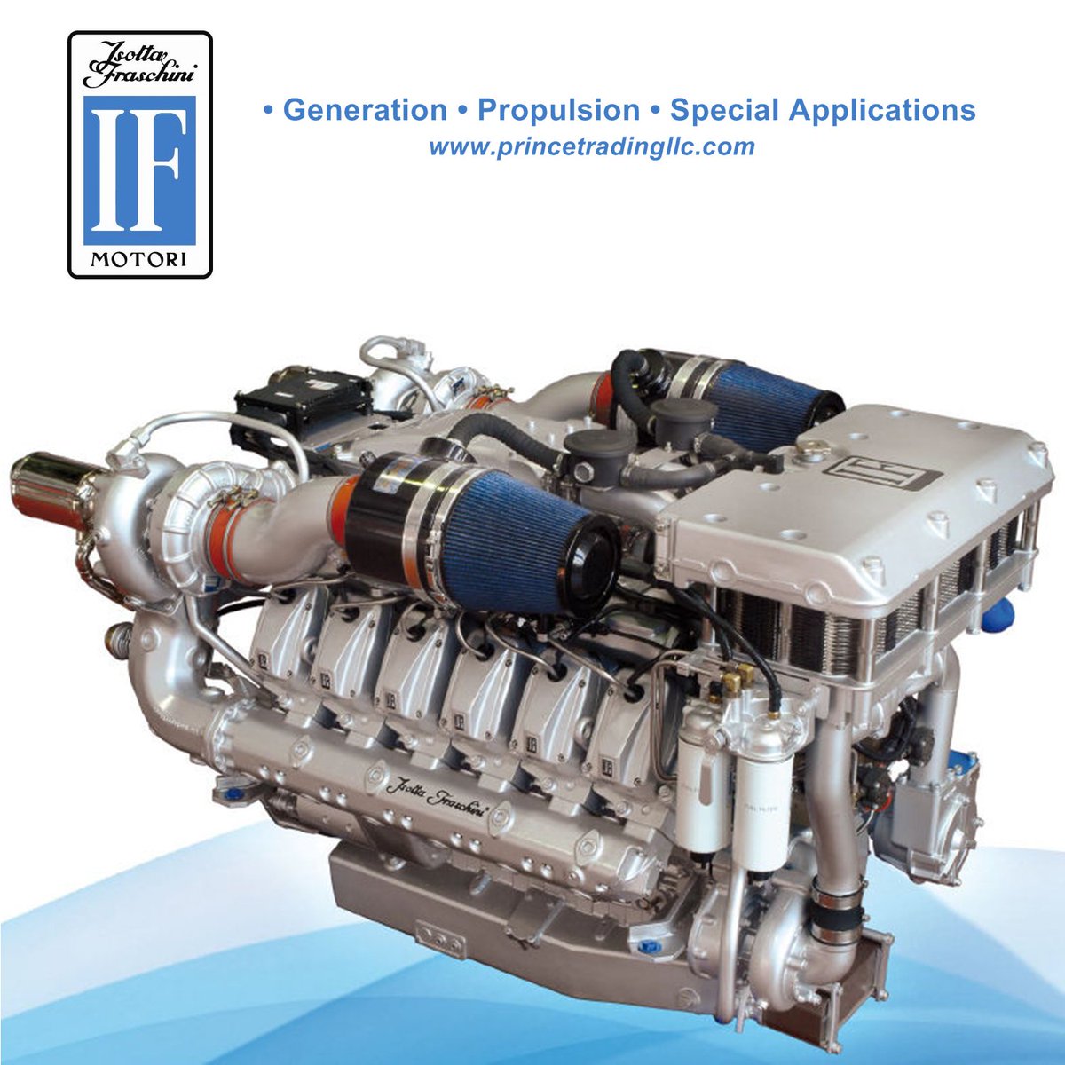PrinceTrading's tweet photo. Isotta Fraschini Motori 
Generation. Propulsion. Special Applications.

#engines #marineengine #motor #isotta #isottafraschini #propulsion #dpworld #maritime #marinesupply #uae #middleeast #rasalkhaimah #abudhabi #fujairah #motorboat #dpworld #portrashid #minarashid #dubaiport https://t.co/7TcGWfBdmn
