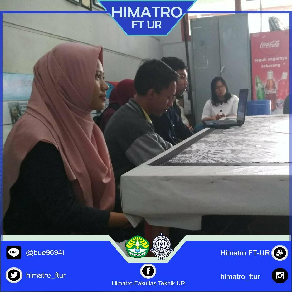HIMATRO_FTUR's tweet photo. [Himatro_Info]
♢
Selasa, 13 Februari. Sosialisasi mengenai hasil Musyawarah Wilayah FKHMEI wilayah III.
♢ https://t.co/mzLvlIe4Q4