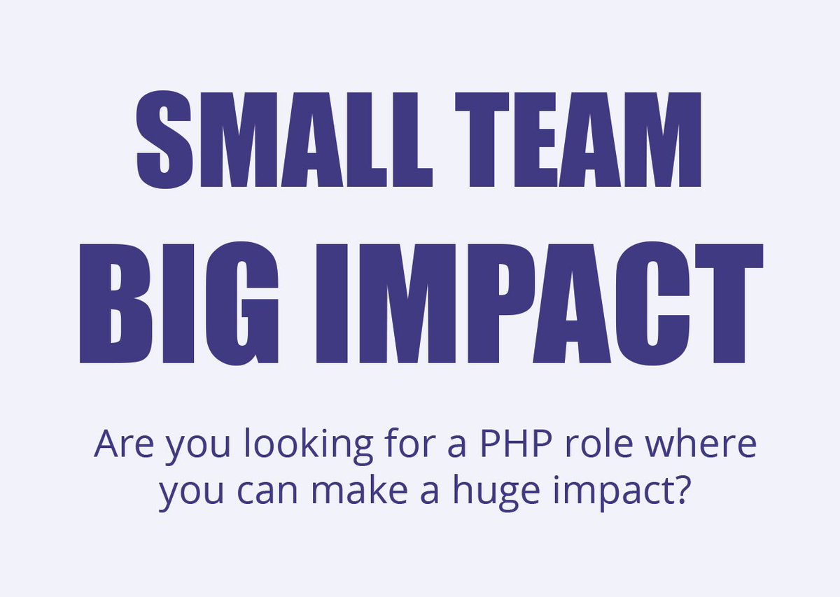 tickettailor's tweet image. We are looking for a Full Stack PHP Developer to join our team.
tickettailor.com/careers/php-de…
If you are excited about joining a small team to make a big impact then this could be the next job for you. #php #phpuk2018 #jobs #hiringnow