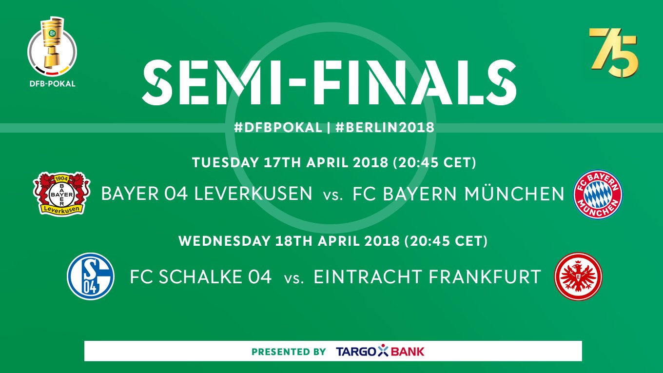 The DFB-Pokal on Twitter: "Make a note! 📝 Here's the schedule for the #