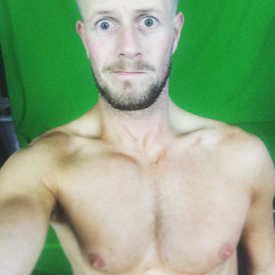 paul_stumpy's tweet photo. #TBT That one where I did the news naked for charity! Over £1.1k raised in under 7 day’s by you and #PinkSixty News fans😘🤗   But where did I put my mic pack ? 
#madtrust #hiv #aidsawarness #no8 #mrgay #mrgaywales #prep #gayman #gay #naked #outtv #lgbt #lgbti #mrgayuniverse https://t.co/AtulIUyXDz