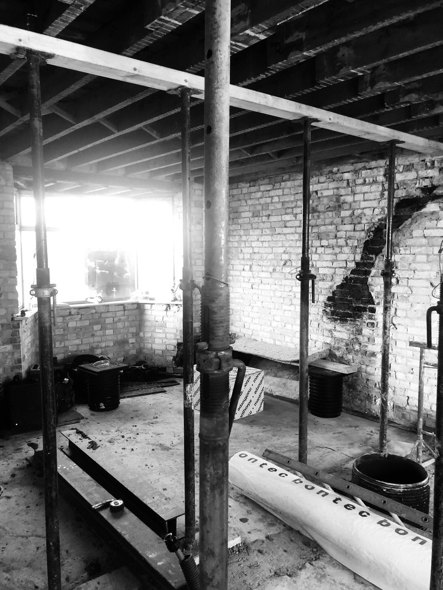 Twenty Nine On Twitter Acrow Props Supporting The Floor Joists