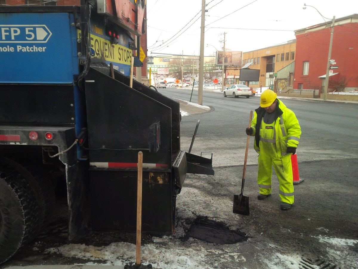 The third city-wide pothole blitz this year starts today and runs until Saturday. Motorist should expect delays. Please give City crews the space they need to do their work safely. Report potholes to @311Toronto