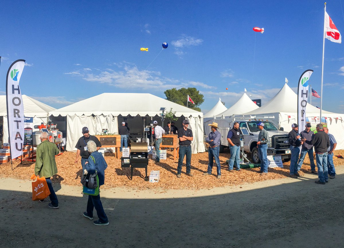 Hortau's tweet photo. Welcome to Day 3 of the #WorldAgExpo! We're located at booth K-46 near Pavilion B. Enter our Traeger giveaway, talk to a Hortau rep and learn more about why soil tension monitoring is the best solution for minimizing crop stress and maximizing yields. #WAE18 #WAE2018 #Hortau https://t.co/i3NCUbAnRd