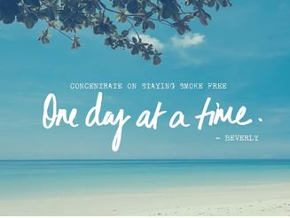 "Take quitting one day at a time. What you learn today can help you tomorrow." -Smokefree #BeSmokeFree #StayQuit #StopSmoking #TobaccoFree