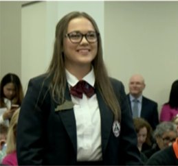 KyDeptofEd's tweet photo. As part of #CTEmonth, Woodford County High School student Sydney Beavers testifies before a  joint meeting of the #kyga18's education committees about the importance of CTE. #KyCTEmonth #KyCTEworks @woodfordsuper https://t.co/ATDIEAm4OM