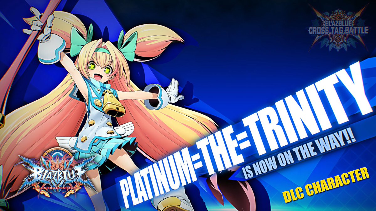 ArcSystemWorksU's tweet image. #BlazBlue: Cross Tag Battle's Cross Character Pack 1 has been revealed! With Kanji, Orie, and Platinum the Trilogy joining the roster, which one are you most hyped about trying out first? #BBTAG 

youtube.com/watch?v=dJNrP9…
