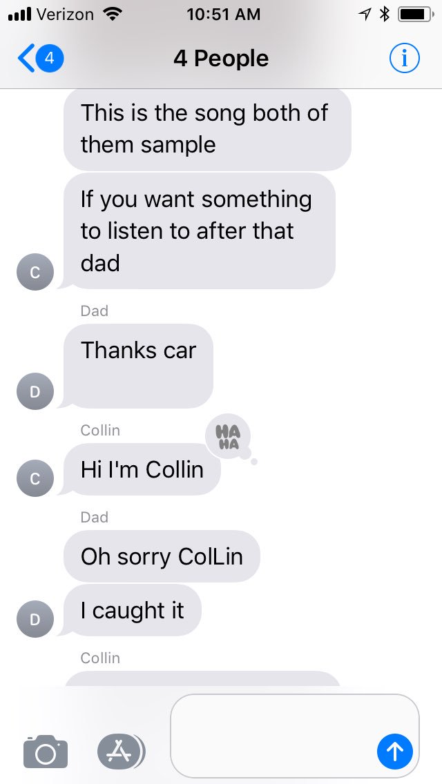kelskruz's tweet photo. The new #whenparentstext ... When your dad uses voice to text. Man cannot catch a break.
@Durf4Life1 @Carlylovesmolly https://t.co/okiU1Z3jBt