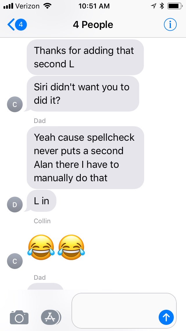 kelskruz's tweet photo. The new #whenparentstext ... When your dad uses voice to text. Man cannot catch a break.
@Durf4Life1 @Carlylovesmolly https://t.co/okiU1Z3jBt