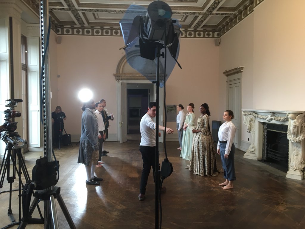 LucyPalmerDance's tweet photo. Shooting dance and fashion collaboration with @ChocolateFilms @Gunnersbury1, Dance and Specialist make up students from @WestThames today! Epic stuff https://t.co/g7OjVgHa61