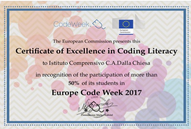 icdallachiesa's tweet image. 😊 So happy and proud!
Next @CodeWeekEU, we’ll be even more!
#coding #EuCode 
@neutralaccess @ProgrammaFuturo