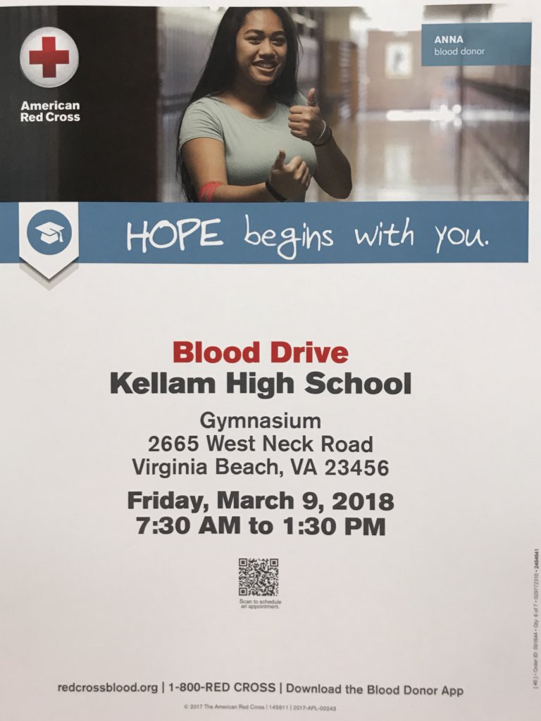 BioKnights's tweet photo. Give the gift of Life ❤️
❣️Spring Blood Drive 
❣️March 9th, 2018
❣️Kellam Gymnasium 
❣️Sign up for an appt during lunch 
❣️Must be 16 years old
❣️Bring photo ID day of drive https://t.co/pdeO2kreJx