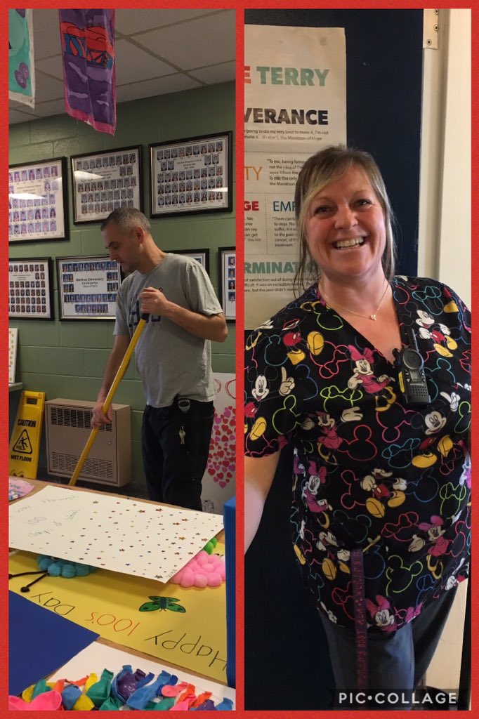 MatthewRocks2's tweet photo. Our Custodial staff do so much more than maintain the school building-they also build relationships with our students! #TheyRockEachDay #TSAW2018 https://t.co/WfMLLMqF9I